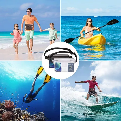 Tech-Protect Waterproof vízálló táska - szürke/átlátszó