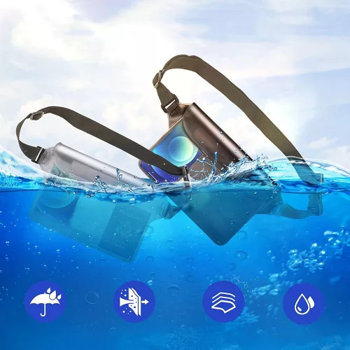 Tech-Protect Waterproof vízálló táska - szürke/átlátszó