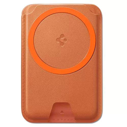 Spigen Valentinus MagFit+ MagSafe univerzális mágneses kártyatartó metál  - narancssárga