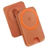 Spigen Valentinus MagFit+ MagSafe univerzális mágneses kártyatartó metál  - narancssárga