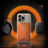 Spigen Valentinus MagFit+ MagSafe univerzális mágneses kártyatartó metál  - narancssárga