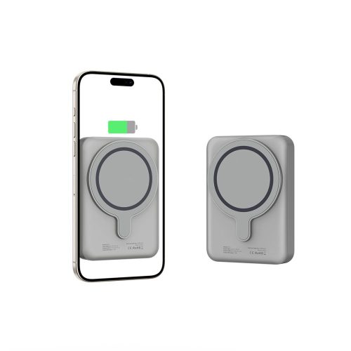 Tech-Protect Lifemag MagSafe PB11 mágneses Power Bank 10.000mAh külső akkumulátor - titánium