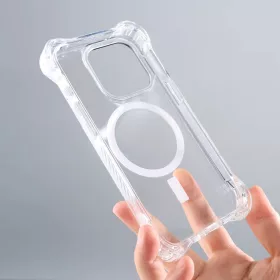   Apple iPhone 15 Plus Crystal Clear Pro Bounce telefontok - 360° védelem MagSafe támogatással