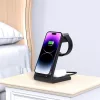 Tech-protect Qi15w-a36 3in1 Vezeték Nélküli Töltőállomás - fekete