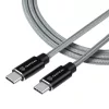 TACTICAL Usb-C / Usb-C Kevlár kábel 100W, 1méter - szürke