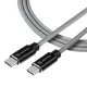 TACTICAL Usb-C / Usb-C Kevlár kábel 100W, 1méter - szürke