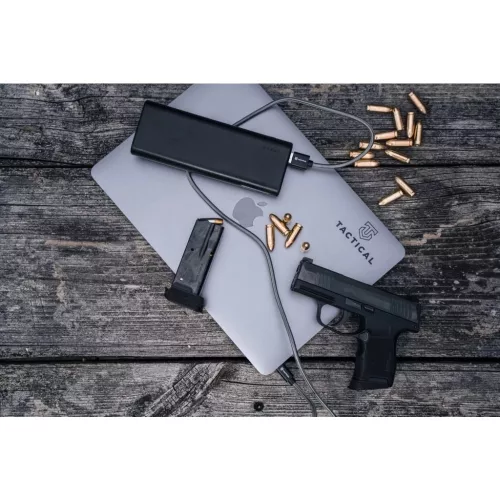 TACTICAL Usb-C / Usb-C Kevlár kábel 100W, 1méter - szürke