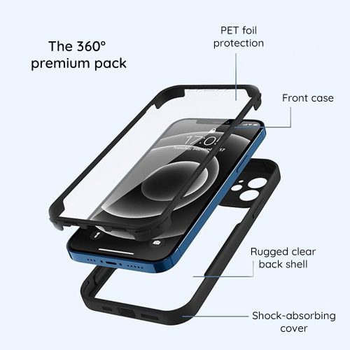 iPhone 16 Pro tok + fólia - Techsuit ColorVerse 360 MagSafe - kék