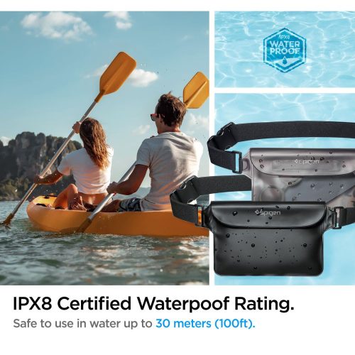 Spigen Aqua Shield A620 univerzális vízálló övtáska (1db) - fekete