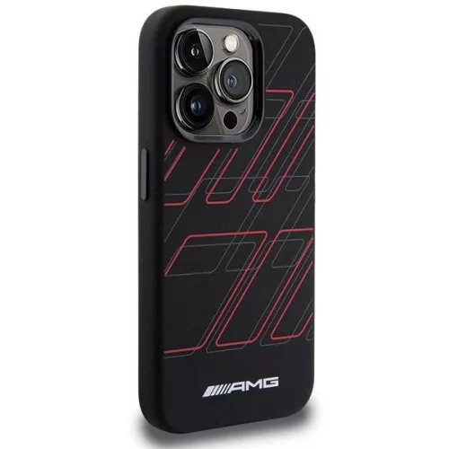 AMG Large Rhombuses Apple iPhone 15 Pro Max Magsafe tok - fekete