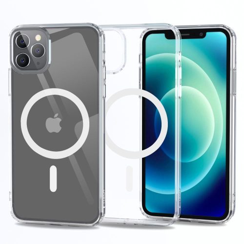 Tech_Protect Flexair Hybrid Apple iPhone 12 Pro Max tok, MagSafe-kompatibilis - átlátszó