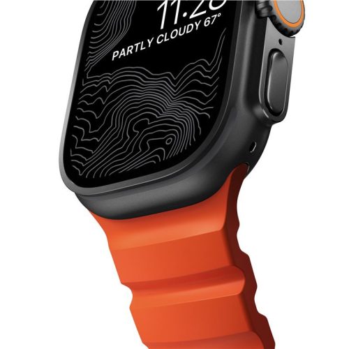 Nomad Rocky Point Apple Watch  49/45/44/42mm szilikon szíj - magma