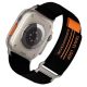 Nylon szíj Apple Watch (42 / 44 / 45 / 49 mm) - fekete