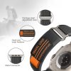 Nylon szíj Apple Watch (42 / 44 / 45 / 49 mm) - fekete