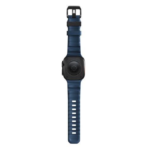 Nomad Rocky Point Apple Watch  49/45/44/42mm szilikon szíj - kék / fekete