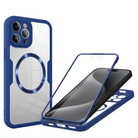   iPhone 16 Pro Max tok + fólia - Techsuit ColorVerse 360 MagSafe - kék