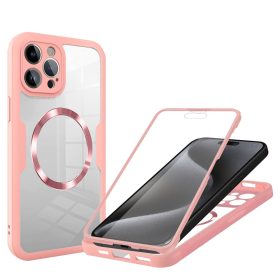   iPhone 16 Pro tok + fólia - Techsuit ColorVerse 360 MagSafe - pink