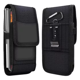   Vertical univerzális tok OXFORD modell 4 iPhone 13 Pro Max / Samsung S21 Ultra / Xiaomi 12 Ultra fekete