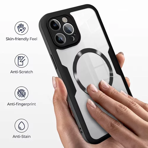 iPhone 16 Pro tok + fólia - Techsuit ColorVerse 360 MagSafe - fekete