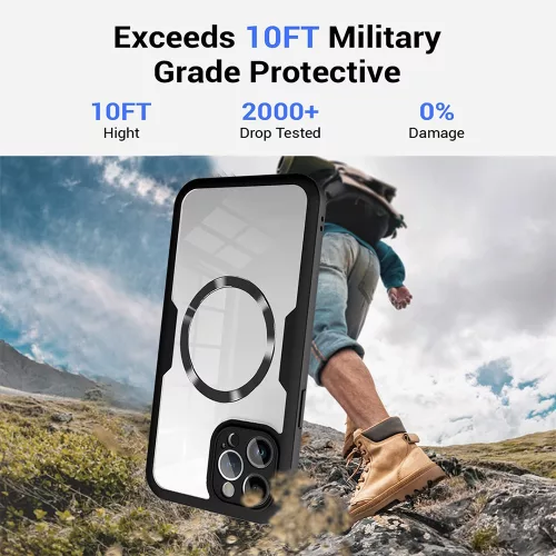 iPhone 16 Pro tok + fólia - Techsuit ColorVerse 360 MagSafe - fekete