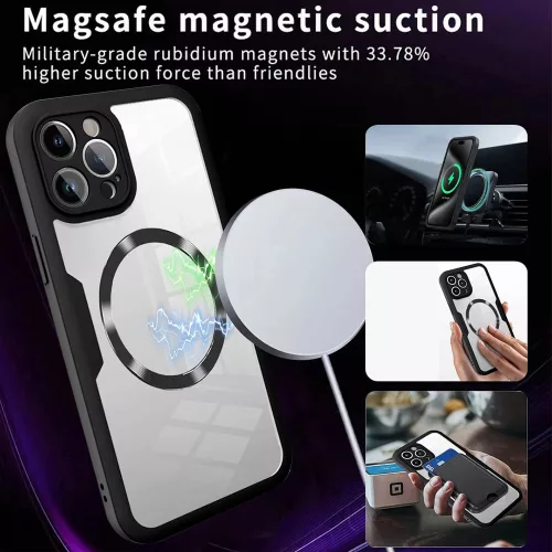 iPhone 16 Pro tok + fólia - Techsuit ColorVerse 360 MagSafe - fekete