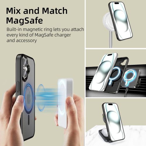 Tech-Protect MagMat MagSafe iPhone 16 Pro Tok - Matt Fekete