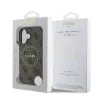Guess PU Bőr 4G Színes Gyűrű MagSafe tok iPhone 16 Plus - barna