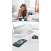 Techsuit - Vezeték nélküli töltő Premium (CHWR031) - RGB színek, 15W - Fekete