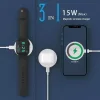 Techsuit - Vezeték nélküli töltő Premium (CHWR031) - RGB színek, 15W - Fekete