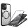 iPhone 16 Plus tok + fólia - Techsuit ColorVerse 360 MagSafe - fekete