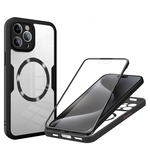 iPhone 16 Plus tok + fólia - Techsuit ColorVerse 360 MagSafe - fekete