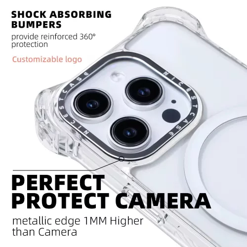 Apple iPhone 16 Crystal Clear Pro Bounce telefontok - 360° védelem MagSafe támogatással
