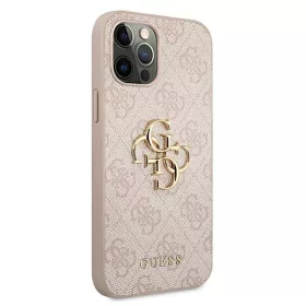 Apple iPhone 16 tok,  Guess Big Metal Logo 4G pink
