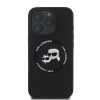 Karl Lagerfeld Liquid Silicone K&CH Heads MagSafe tok iPhone 16 Pro Max - fekete