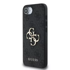 Apple iPhone 16e tok, Guess Big Metal Logo 4G - szürke