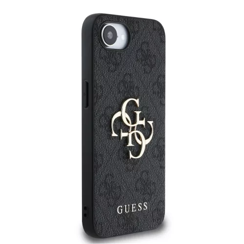 Apple iPhone 16e tok, Guess Big Metal Logo 4G - szürke