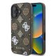 Guess PU 4G Peony MagSafe tok iPhone 16e  - barna / mintás