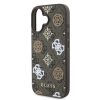 Guess PU 4G Peony MagSafe tok iPhone 16e  - barna / mintás