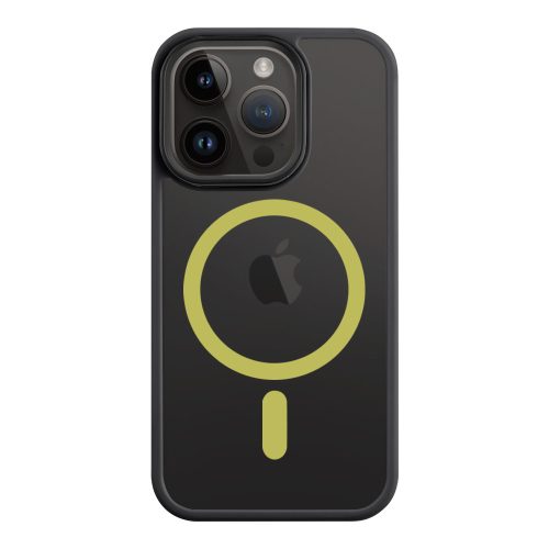 Apple iPhone 16e tok, Tactical MagForce Hyperstealth 2.0 MagSafe kompatibilis - fekete-sárga