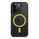 Apple iPhone 16e tok, Tactical MagForce Hyperstealth 2.0 MagSafe kompatibilis - fekete-sárga