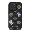 Guess PU 4G Peony MagSafe tok iPhone 16 Pro -fekete / mintás