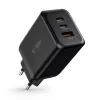 Tech-Protect C65W hálózati töltő 2x USB-C PD 65W / USB-A QC 3.0 - fekete