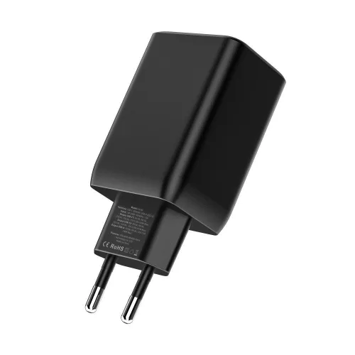 Tech-Protect C65W hálózati töltő 2x USB-C PD 65W / USB-A QC 3.0 - fekete