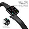 Apple Watch szíj 42/ 44/ 45/ 46 / 49 mm Dux Ducis YA valódi bőr- fekete