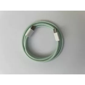 Dreamtech PD fonott kábel zöld USB-C / USB-C 3A 60W 1M