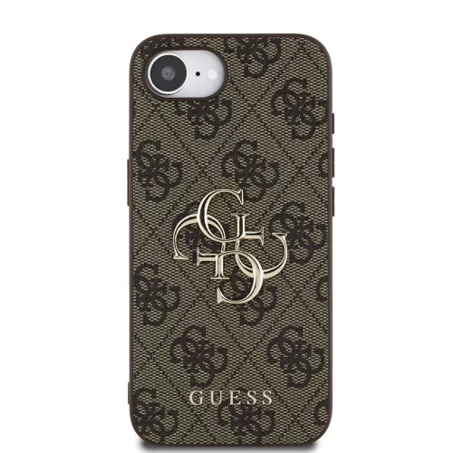 Apple iPhone 16e tok, Guess Big Metal Logo 4G - barna