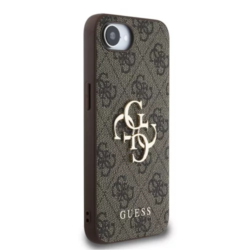 Apple iPhone 16e tok, Guess Big Metal Logo 4G - barna
