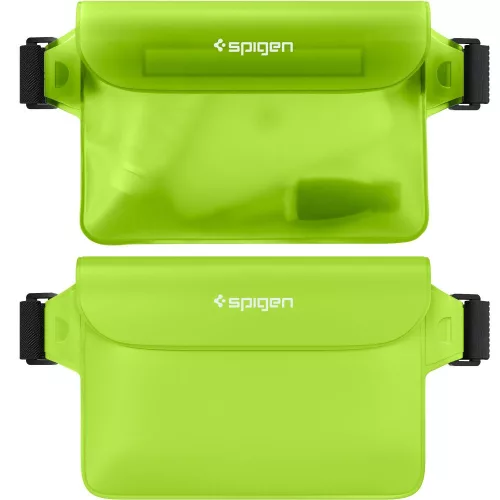 Spigen Aqua Shield A620 univerzális vízálló övtáska (2db) - zöld