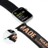 Apple Watch szíj (42/44/45/46/49mm) DuxDucis Strap Outdoor textil- fekete- narancs