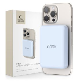 Tech-Protect Lifemag MagSafe PB11 mágneses Power Bank 10.000mAh külső akkumulátor - blue
